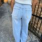 Raven Mom Wide Leg Denim- Light Wash
