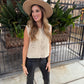 Gracie Sweater Vest- Ecru