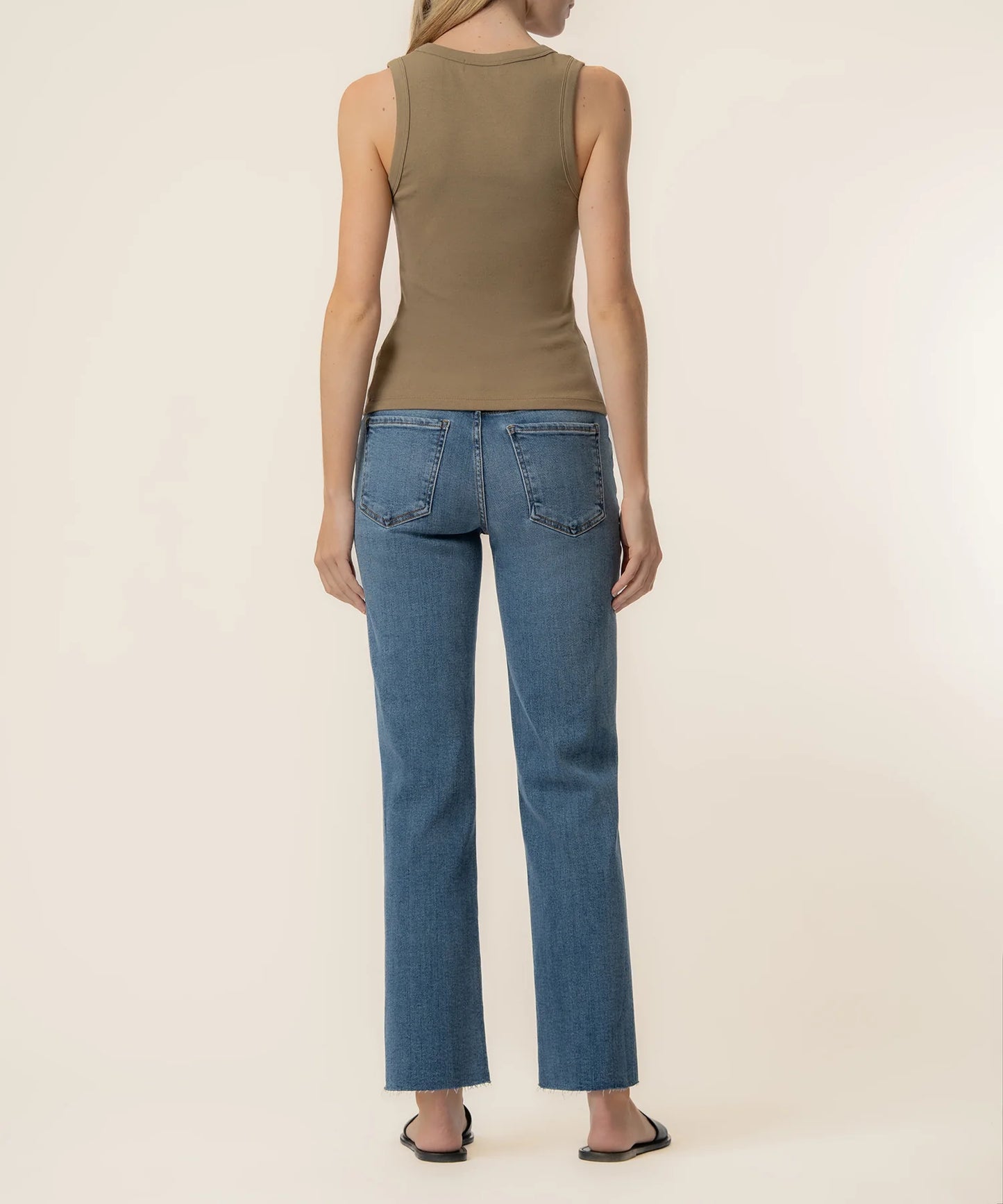 Anatasia Ribbed Tank- Russet