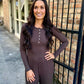 Z Supply Just Right Rib Pant- Cocoa Bean