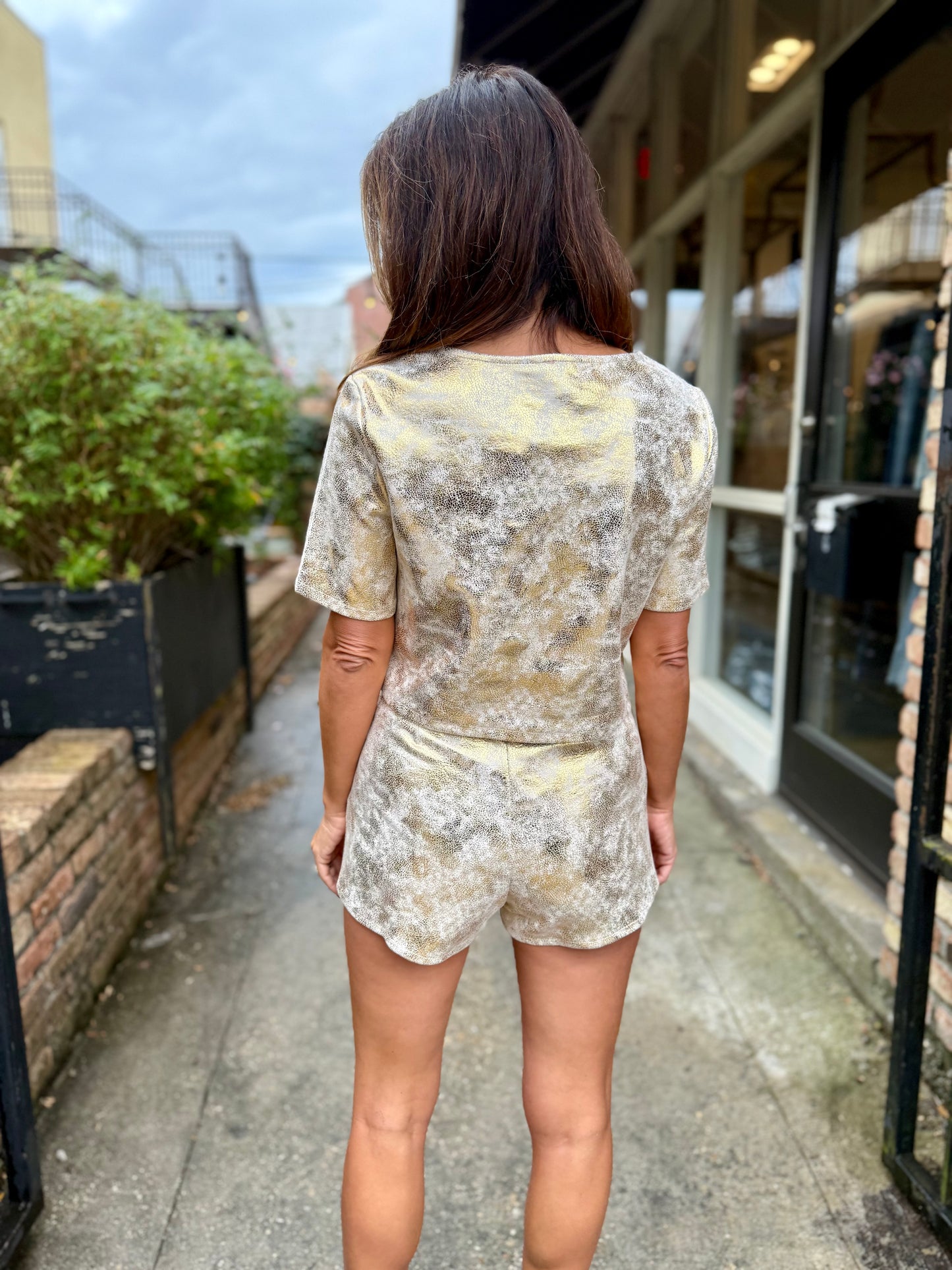 Nina Top- Gold Pointe