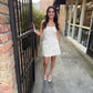 Trinity Striped Button Dress- Melange