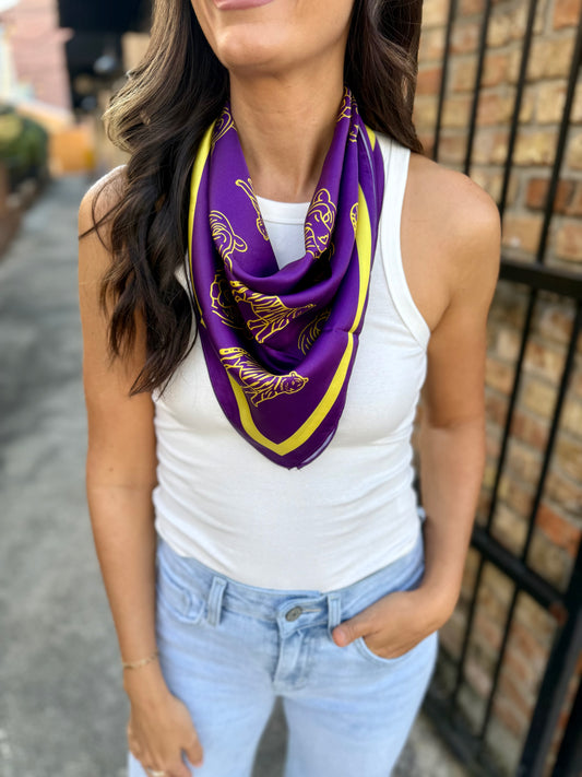 LSU Gameday Scarf- Mascot