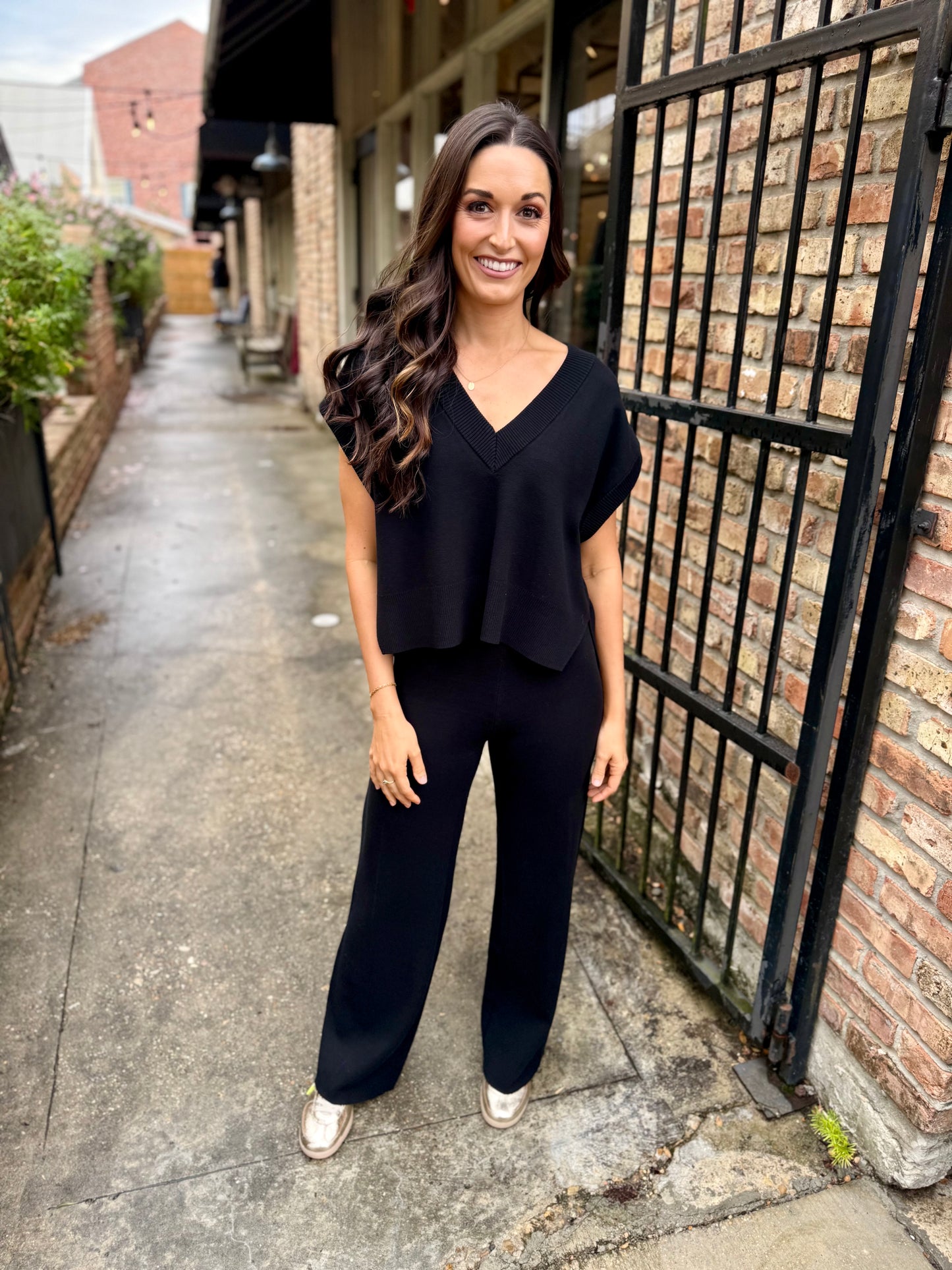 Stacey Knit Pants- Black