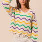 Selma Wavy Stripe MG Sweater