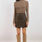 Fast Life Mini Skirt- Taupe