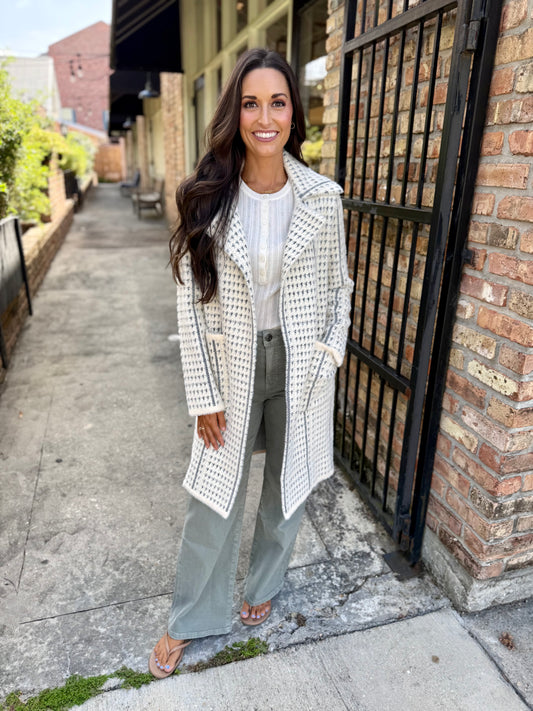 Marceau Houndstooth Coat