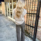 Mateo V-Neck Sweater Vest- Mocha