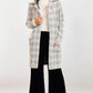 Marlo Plaid Coat- Ivory Multi