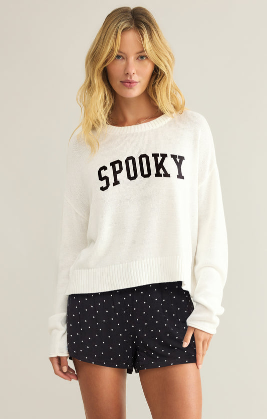 Z Supply Spooky Sweater- Sandstone