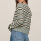 Z Supply Madina Stripe Cardigan- Aqua
