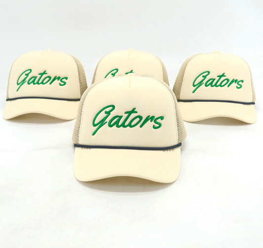 Gators Unisex Trucker Hat- Ivory