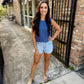 Z Supply Sloane Linen Tank- Vintage Indigo