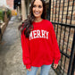 Z Supply Very Merry Sunday Sweatshirt- Red