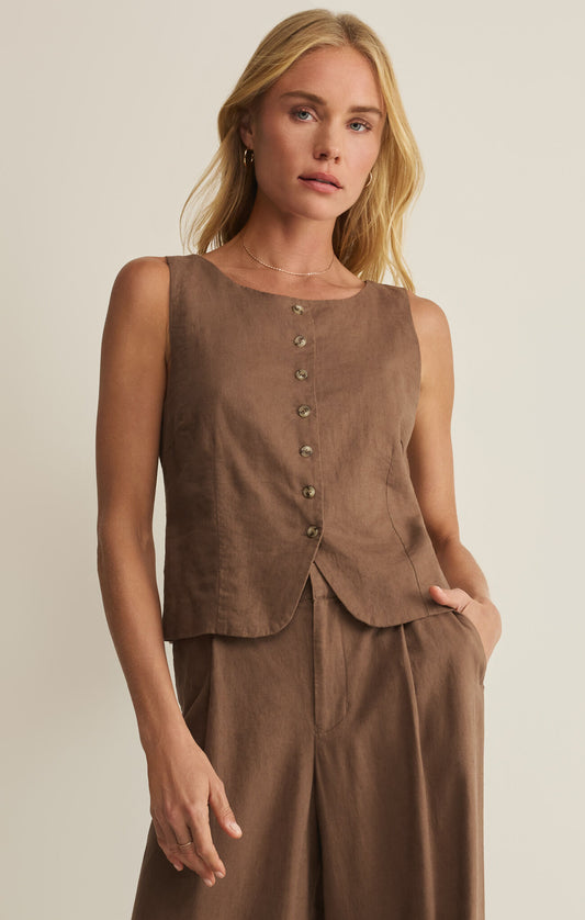 Z Supply Roman Linen Vest