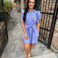 Garden Party Floral Dress- Periwinkle