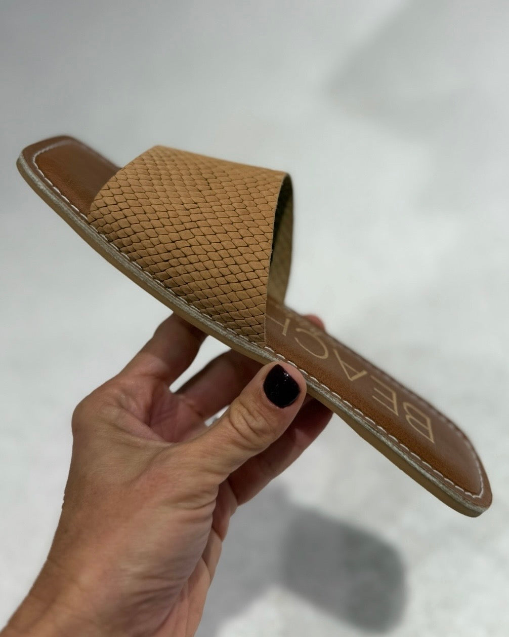Bali Sandal- Blush Snake