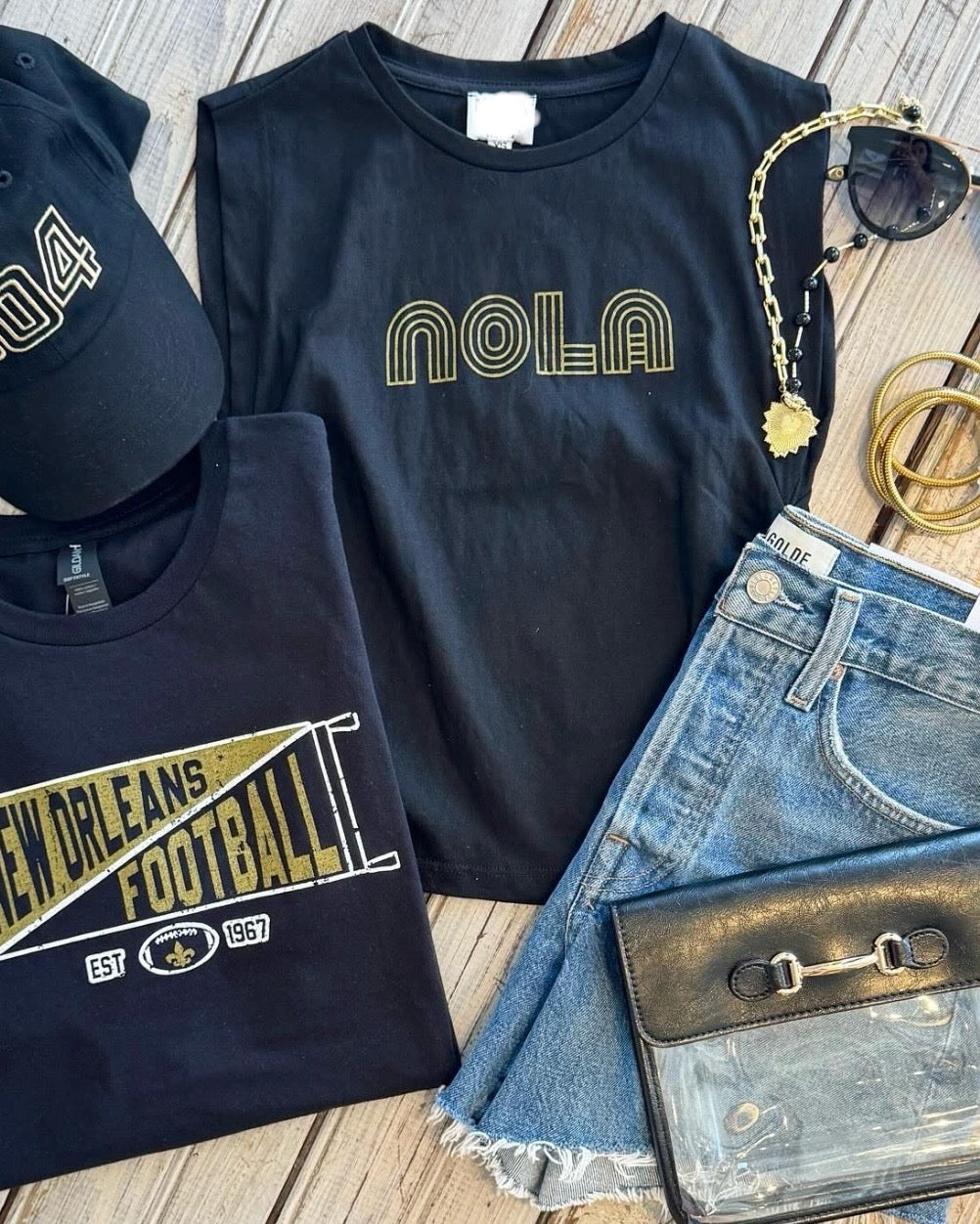 NOLA Ruched Tank- Black