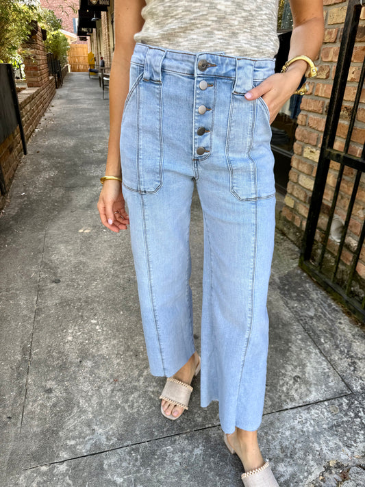 Meg (Tonel) HR Wide Leg Denim