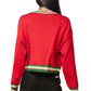 Queen Nutcracker Cardigan- Red & Green