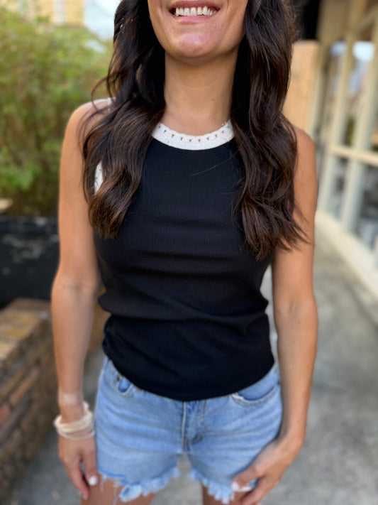 Z Supply Clarke Rib Tank- Black