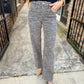 Logan Midrise Dad Denim- Tiger Print