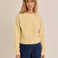 Raya Ribbed Crop Sweater- Yellow