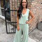 Z Supply Sloane V-Neck Tank- Crystal Green