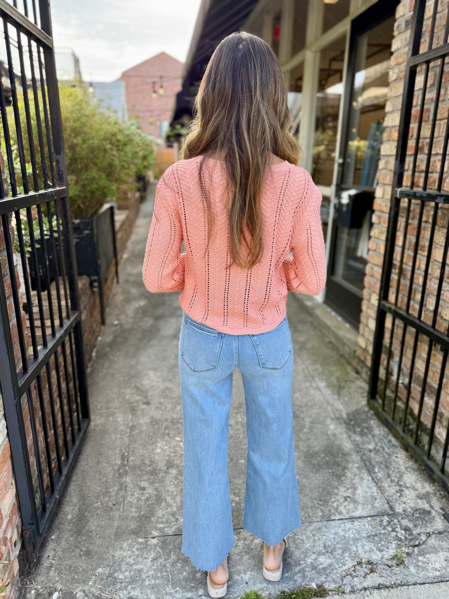 Good Vibrations Sweater- Apricot