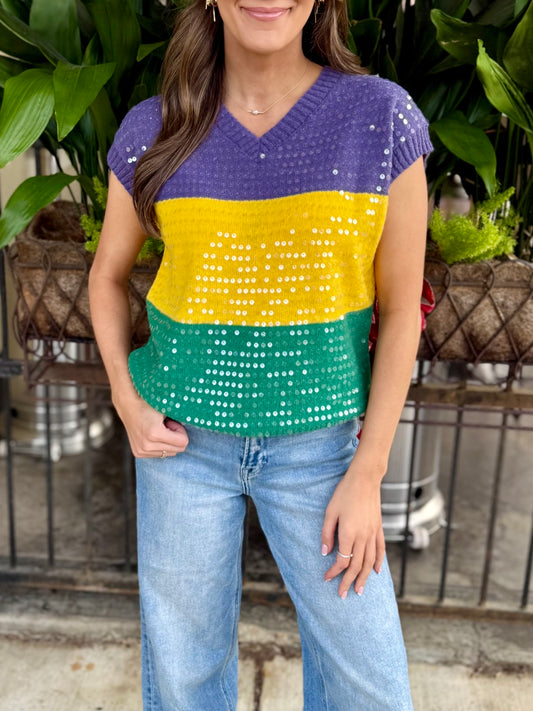 Saint Sequin MG Sweater Vest