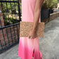 Ombre Maxi Dress- Coral