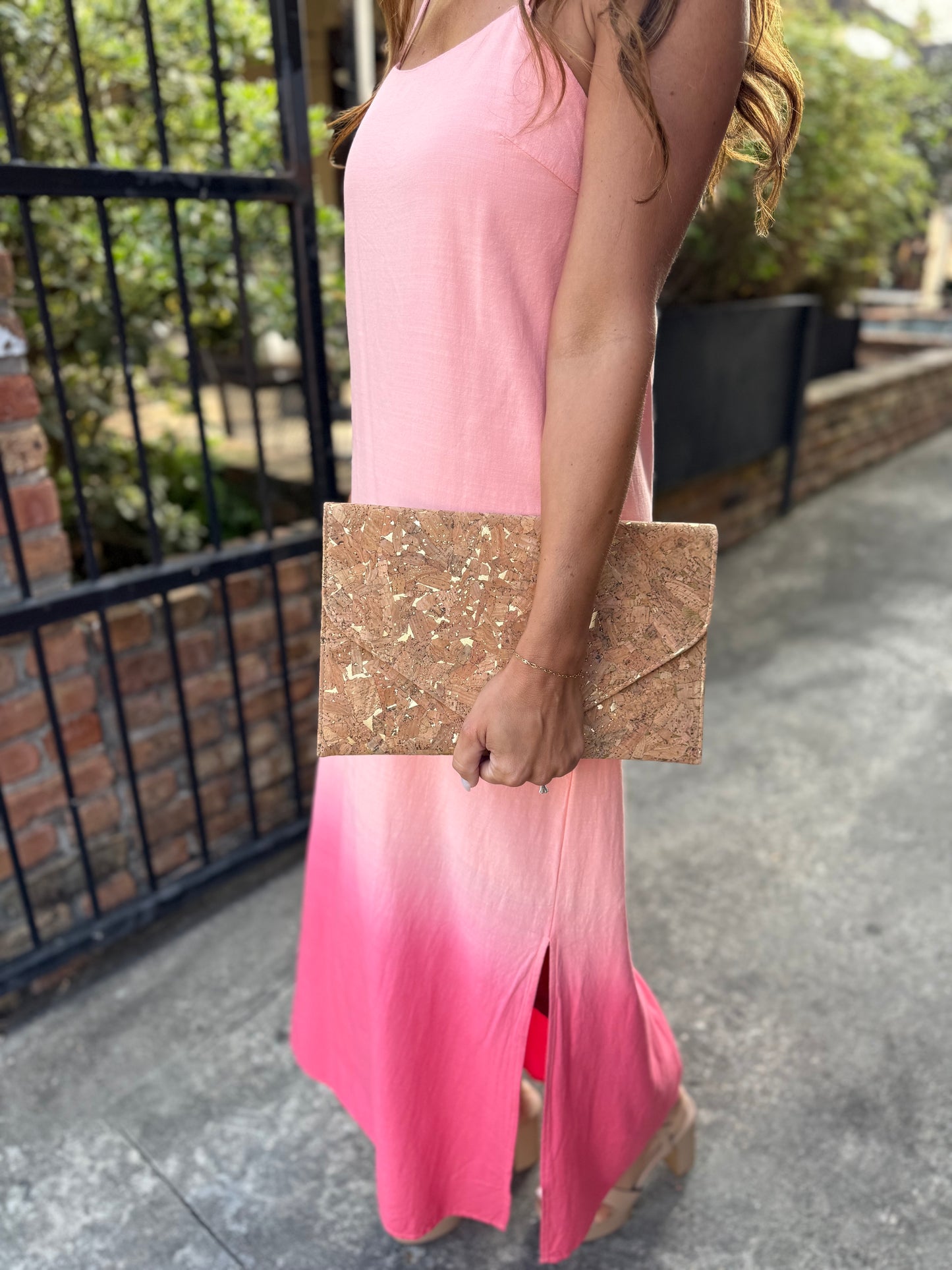 Ombre Maxi Dress- Coral