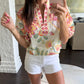 Izzy Botanical Top- Pink