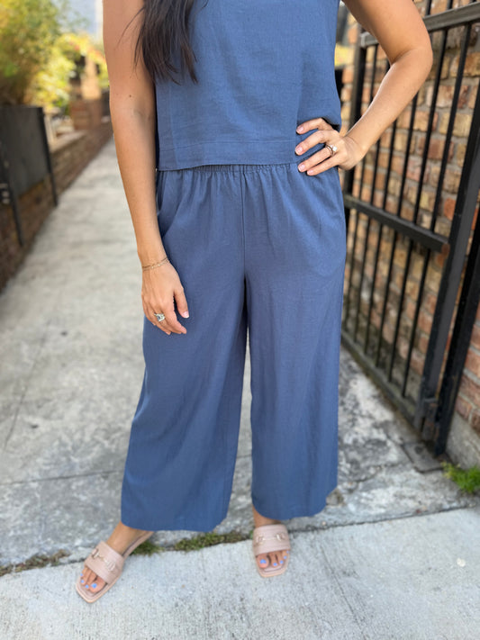 Z Supply Scout Linen Pant- Vintage Indigo