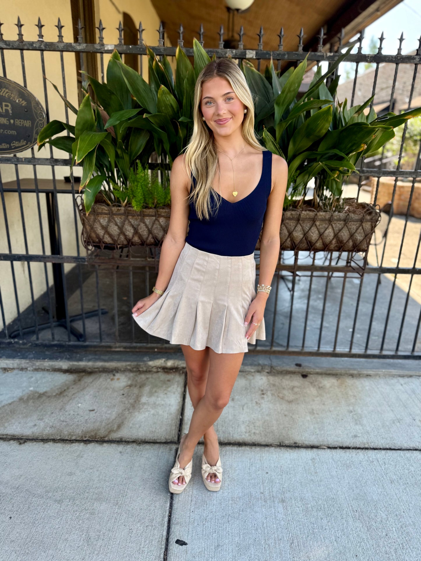 Kaia Tank Top- Navy