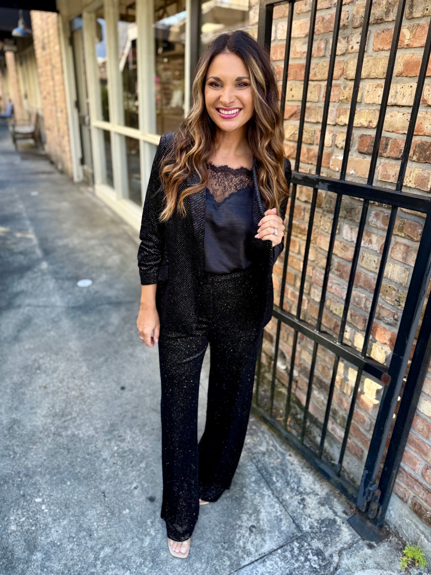 Watkins Embellished Blazer- Black