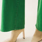 Iris High Rise Wide Leg Denim- Green