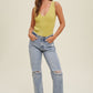 Bowen Ribbed Bodysuit- Avocado