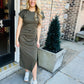 Kansas Maxi Dress- Khaki/Olive