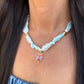 Scarf Necklace- Blue/Guardian Angel