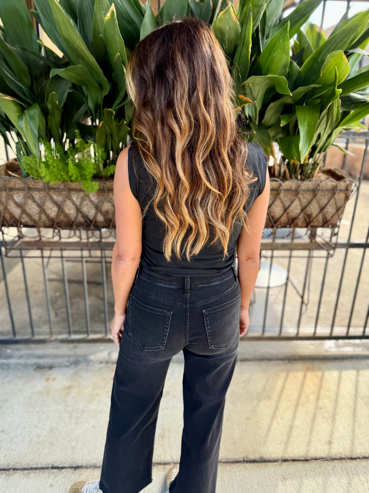 NOLA Ruched Tank- Black