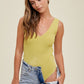 Bowen Ribbed Bodysuit- Avocado