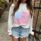 Mock American Flag Sweatshirt