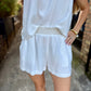 Ferguson Elastic Shorts- White Washed