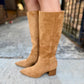 Fern Suede Boots- Tan