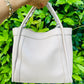 Gina Faux Leather Medium Bag- Beige