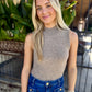 Brianna Sweater Tank- Taupe