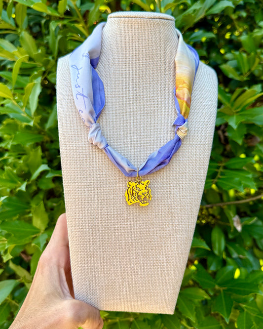 Scarf Necklace- P&G Abstract/Tiger
