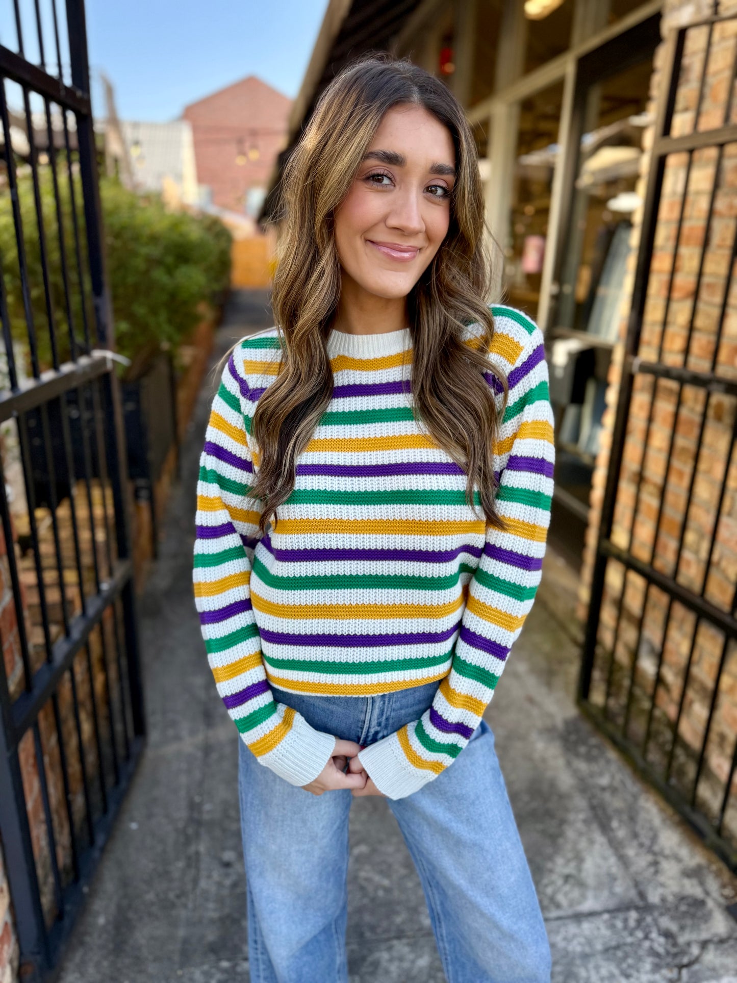 Baronne MG Stripe Sweater