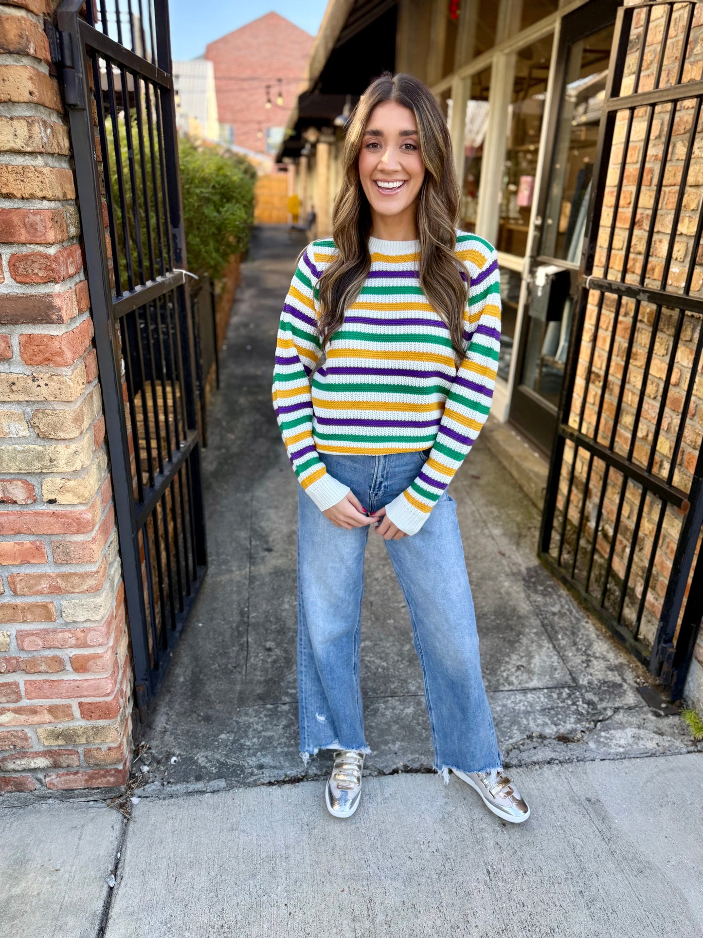 Baronne MG Stripe Sweater